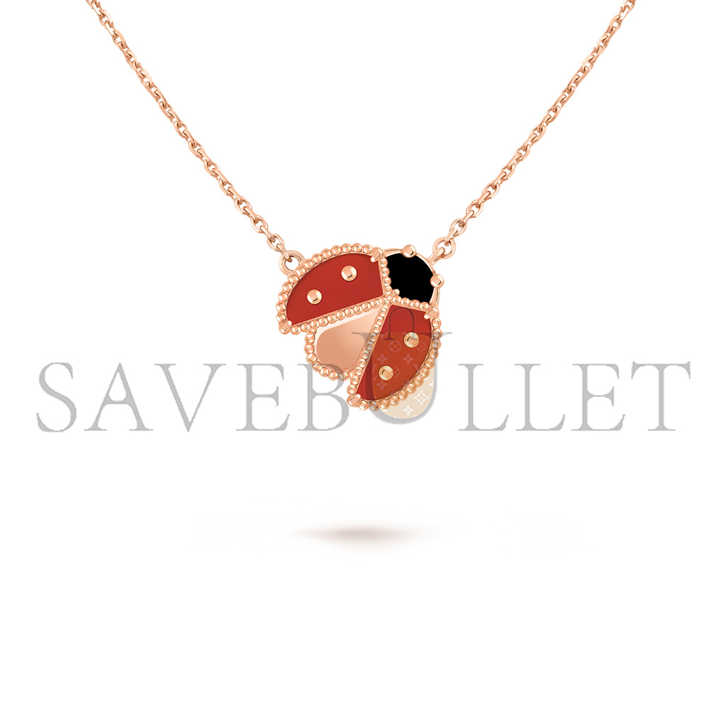 V*N CL*F arpels lucky spring pendant, open wings ladybug vcarp9x000